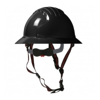 EVO Ascend Full Brim Hard Hat with HDPE Shell - Vented Black