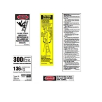 Safety Labels for Stepladders (300lbs)