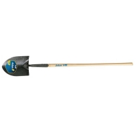 Round Point Shovel with Solid Shank and No-Step