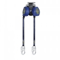 EdgeCore™ Class 2 Leading Edge Personal SRL-P, Twin-leg with Steel Snap Hooks (8')