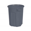 Round Trash Can with Lift Handle 20 Gallon (Grey)