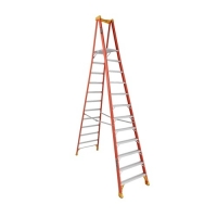 Fiberglass Pinnacle Pro Platform Ladder 12-Foot 300 lb Capacity