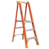 Fiberglass Step Ladder 3-Foot 300 lb Capacity