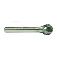 Ball Shaped Carbide Bur for Contouring / Hole Deburring / Milling, 1/2"