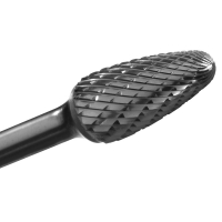 Tree Shaped Radius Carbide Bur for Work on Narrow Contours, 6"