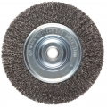 Vortec Pro Medium Face, Crimped Wire Wheel Brush (5/8"-1/2" Arbor, 6" Diameter)