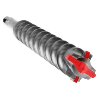 SDS-Max 4-Cutter Full Carbide Head Hammer Drill Bit 1-3/8" x 31" x 36"