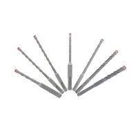 SDS-Plus 4-Cutter Full Carbide Head Hammer Bit Set (7-Piece)