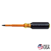 Insulated Screwdriver with 4-Inch Shank (#2 Square)