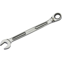 Full Polish Combination Reversible 12-Point Ratcheting Wrench 1-1/8 in