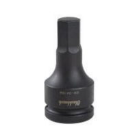 Impact Socket - 1/2 in Socket, 3/4 in Drive, Hex Bit, Black Oxide, 3-17/64 in OAL, Imperial