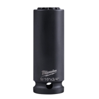 Lineman's 2-in-1 Socket 12PT 9/16" x 3/4"