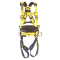 Construction Harness, Back/Side D-Rings, Belt w/Sewn-In Back & Shoulder Pads - Medium