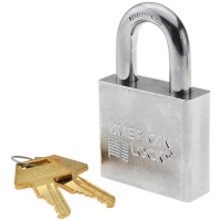 American Lock Solid Steel Padlock, 1-1/8"