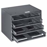 4-Box Slide Rack Parts Box