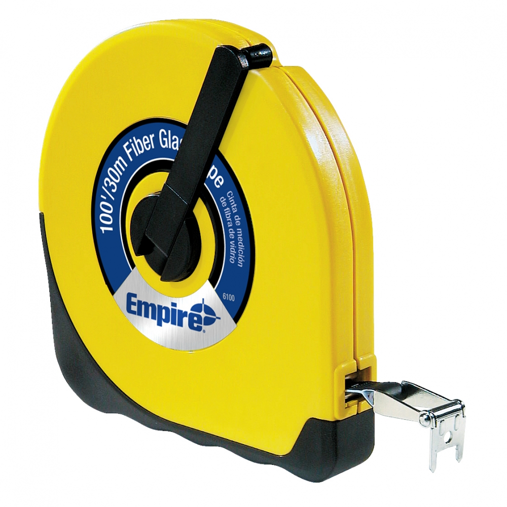 Empire Level 6100C Closed Reel Fiberglass Tape 100 feet x 1/2 in