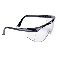 Clear Safety Glasses (Black)