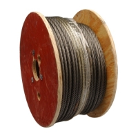 Fiber Core Wire Rope, 1 Foot 3/8 Inch 6 x 19