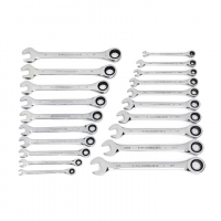 Combination Wrench Set SAE/Metric 72-Tooth - 20pc