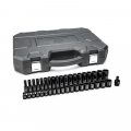 Drive 6 Point Standard & Deep Impact Metric Socket Set 1/2" - 39 Piece