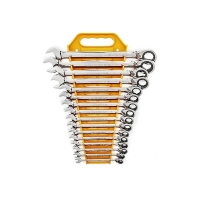 Ratcheting Combination Metric Wrench Set 72-Tooth 12 Point - 16 Pieces