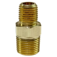 Hex Nipple, 3/8" MPT x 3/8" MPT