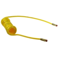 Flexcoil, NPT Reusable Swivel Fittings, Yellow - 1/4" x 25', 1/4"