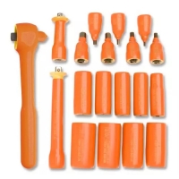 Insulated Socket and Hex Bit Set, 20-Piece