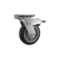 Cast Iron Rigid Caster, 8"