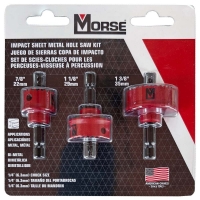 Bimetal Impact Ready Hole Saw Kit - 7/8" / 1-1/8" / 1-3/8