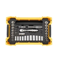 Drive Socket Set with 2.0 Tray and Lid 37 Piece Set 3/8"