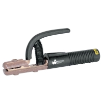 Electrode Holder - High Tong Type, 250 A, Brass, 1/0 Cable, 4 mm Electrode Cap - 9.25"