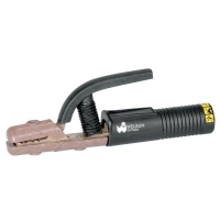 Electrode Holder - High Tong Type, 200 A, Brass, #3 Cable, 3.2 mm Electrode Cap - 8.46"