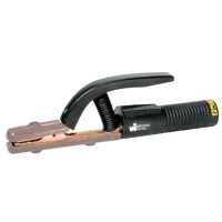 Electrode Holder - High Tong Type, 300 A, Brass, 1/0 Cable, 5 mm Electrode Cap, 10.04"