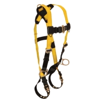 Steel 3D Standard Non-belted Full Body Harness, Tongue Buckle Leg Adjustment
