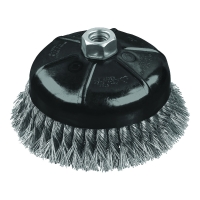 Wire Cup Brush, Knotted, 4"