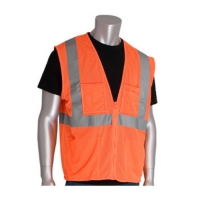 Type R Class 2 Four Pocket Value Mesh Vest - Small (Hi-Vis Orange)