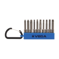 Combination Bit Set with Carabiner - 10pc