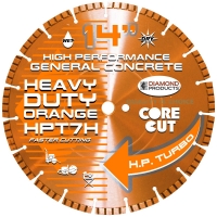 Heavy Duty Orange H.P. Turbo Blade - 14” x .125 x UNV