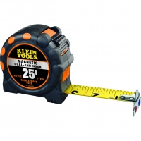 Power-Return Magnetic Dual-End Hook Tape Measure 25'