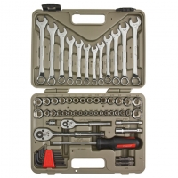 Socket and Tool Set with Hard Case and Wrap 70 Piece
