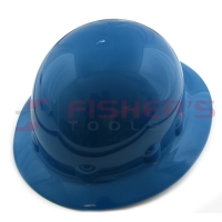 Full Brim Hard Hat with Ratchet Suspension (Blue)