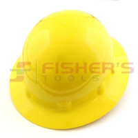 Full Brim Hard Hat with Ratchet Suspension (Yellow)