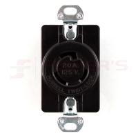 Safety-Shroud Twist-Lock Receptacle (20 amp)