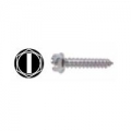 Slotted Hex Washer Head Sheet Metal Screw (100) 10 x 1"