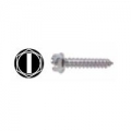 Slotted Hex Washer Head Sheet Metal Screws (100) 12 x 3"