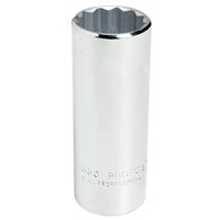 1/2" 12-Point Deep Length Hand Socket 1/2" Drive