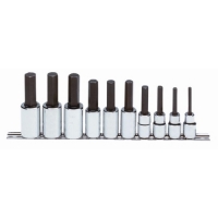 1/2" Drive Metric Hex Bit Set 10-Piece