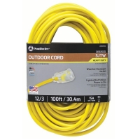 U-Ground 12/3Gauge 15Amp Extension Cord 100'