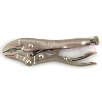 Curved Jaw Locking Pliers with Wire Cutter 4 Inch
